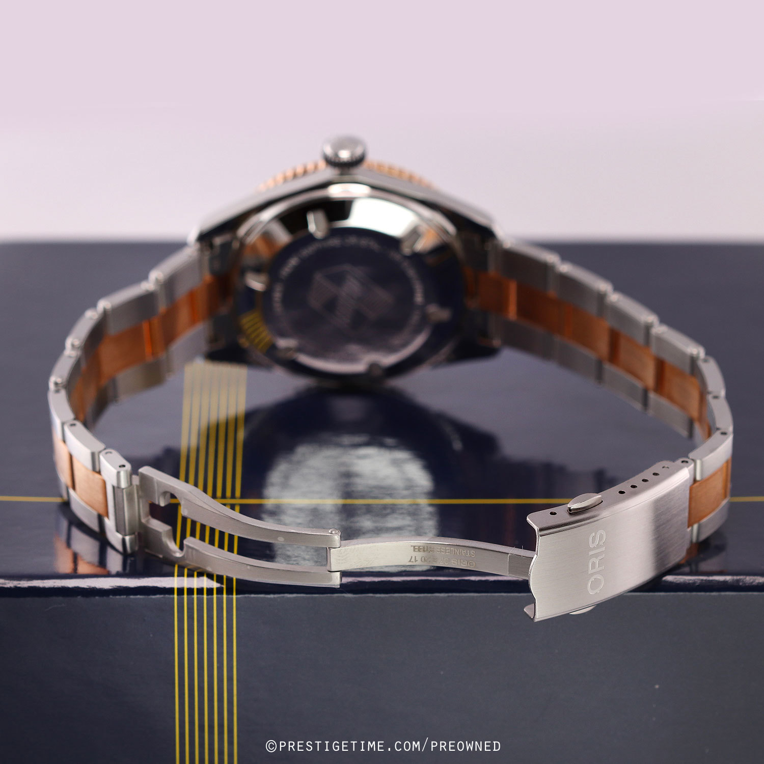 Pre-owned Oris Divers Sixty-Five Sunset 40mm 01 733 7707 4356-07 8